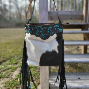 Myra Cow Hair Fringe Bag